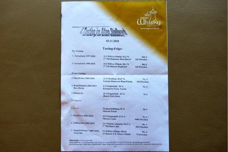 4. Malt Whisky Tasting im Alten Stellwerk