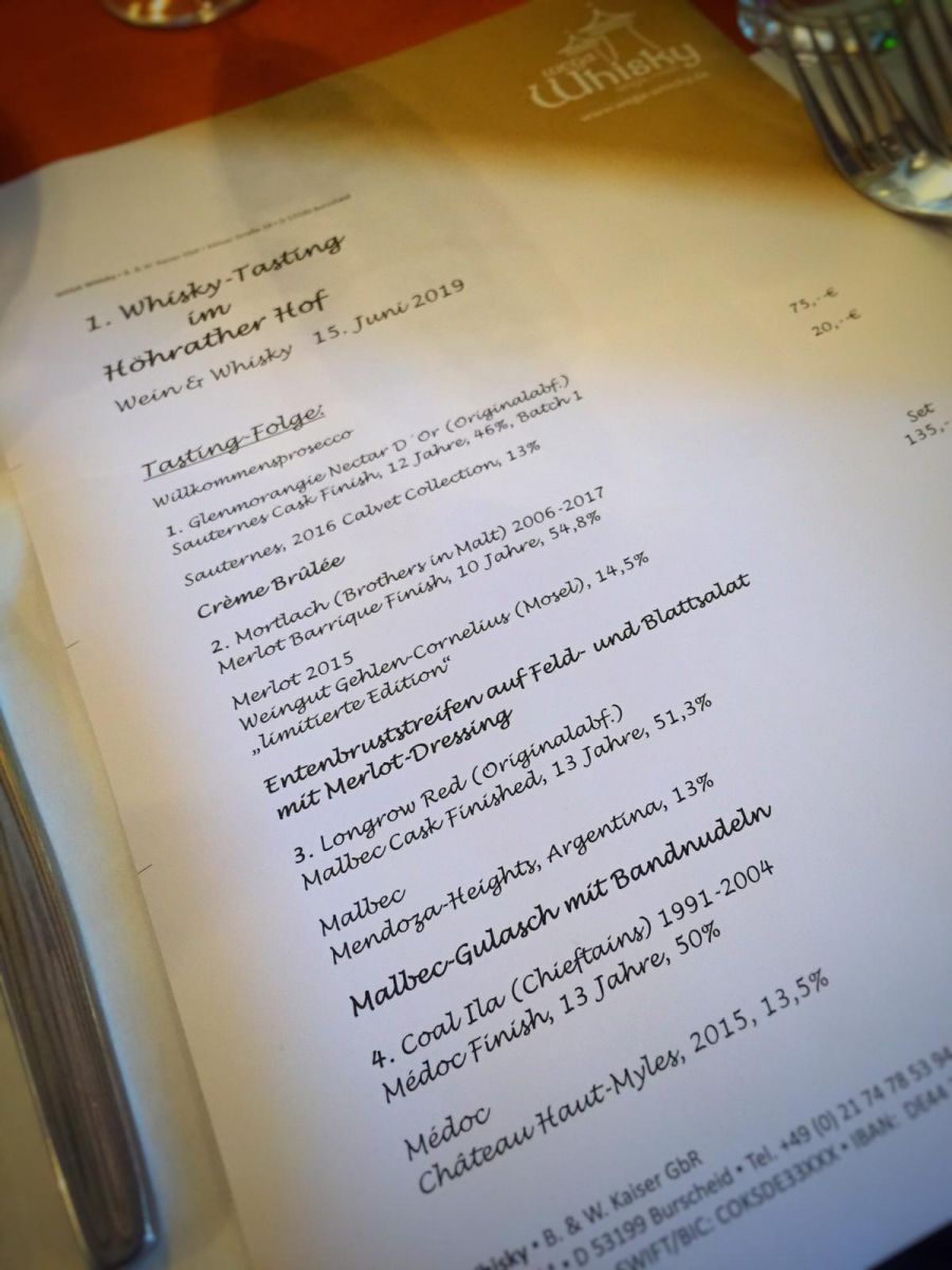 Whisky & Wein im Höhrather Hof