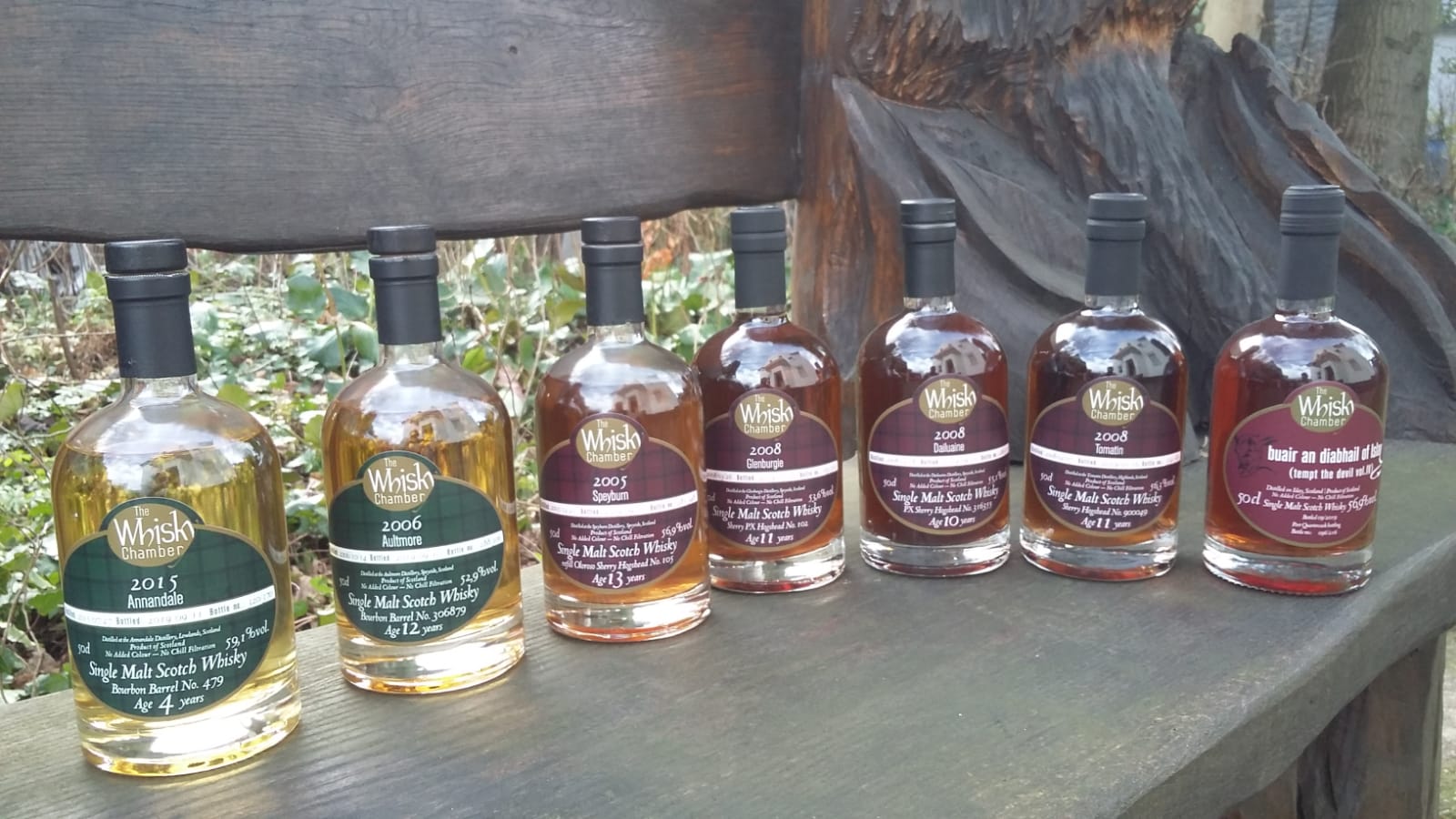 The Whisky Chamber Vertical Tasting im Gasthaus Weegerhof
