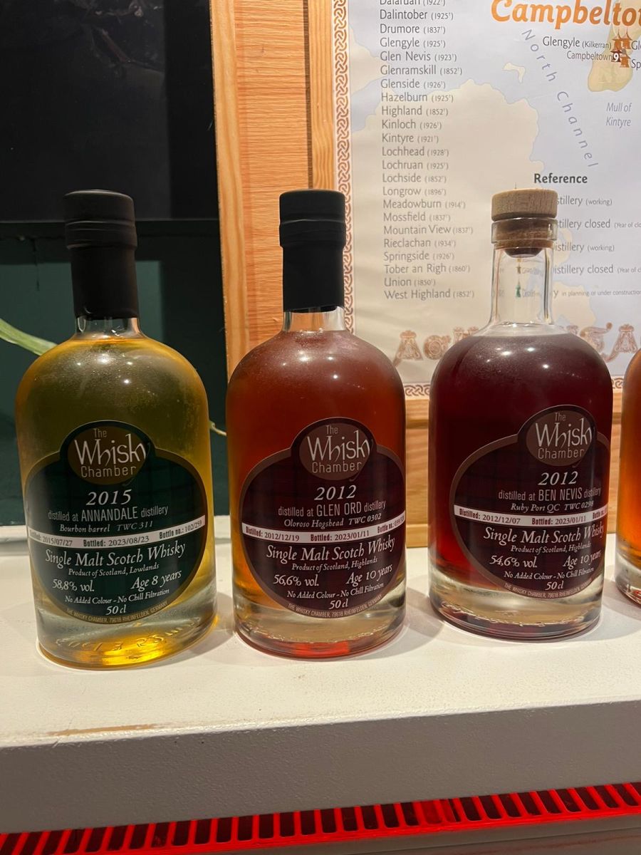 6tes The Whisky Chamber Vertical Tasting im Atelier AndersArtig