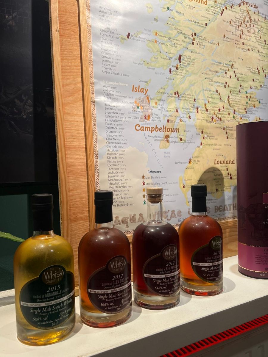 6tes The Whisky Chamber Vertical Tasting im Atelier AndersArtig